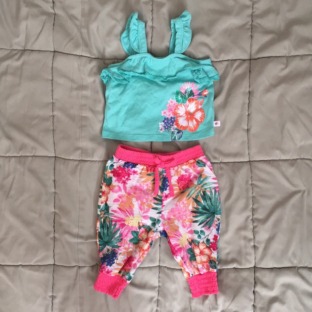 Truly Scrumptious baby girl two piece outfit